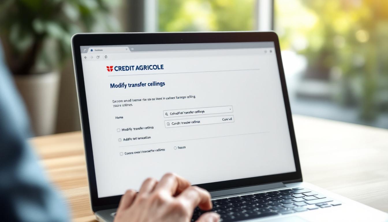 Modifier le plafond virement Crédit Agricole en ligne